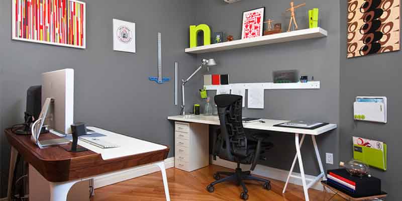 Küçük Ofis Dekorasyon fikirleri Plan Ofis